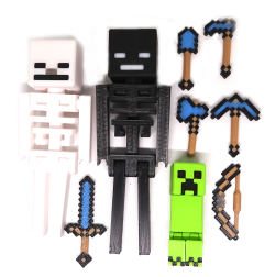 Creeper + Szkielet + Wither Szkielet + Narzędzia